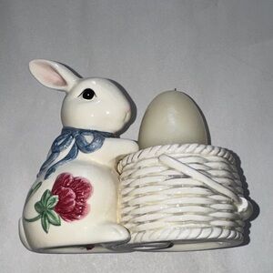 Lenox Poppies on Blue Bunny Votive Candleholder